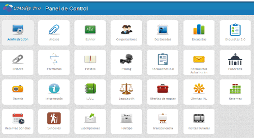 gestor de contenidos CMSdipPro